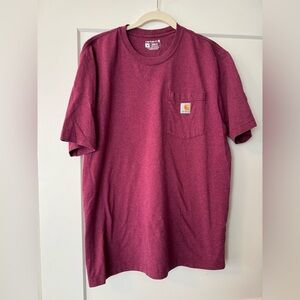 Carhartt Burgundy Crew Neck Tee